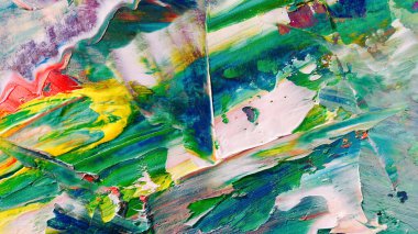 Renkli soyut arka plan duvar kağıdı. Modern motif görsel sanat. Yağlı boya karışımı. Moda el boyama bezi. Duvar dekorasyonu ve duvar resimleri fikri. 3 Boyutlu Doku.