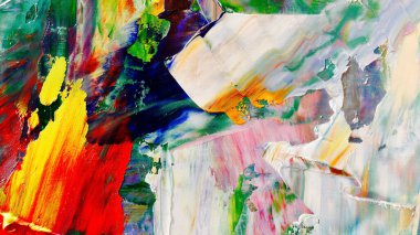 Renkli soyut arka plan duvar kağıdı. Modern motif görsel sanat. Yağlı boya karışımı. Moda el boyama bezi. Duvar dekorasyonu ve duvar resimleri fikri. 3 Boyutlu Doku.