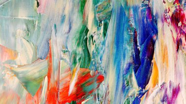 Renkli soyut arka plan duvar kağıdı. Modern motif görsel sanat. Yağlı boya karışımı. Moda el boyama bezi. Duvar dekorasyonu ve duvar resimleri fikri. 3 Boyutlu Doku.