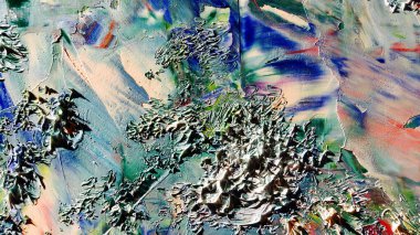 Renkli soyut arka plan duvar kağıdı. Modern motif görsel sanat. Yağlı boya karışımı. Moda el boyama bezi. Duvar dekorasyonu ve duvar resimleri fikri. 3 Boyutlu Doku