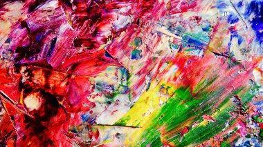 Renkli soyut arka plan duvar kağıdı. Modern motif görsel sanat. Yağlı boya karışımı. Moda el boyama bezi. Duvar dekorasyonu ve duvar resimleri fikri. 3 Boyutlu Doku