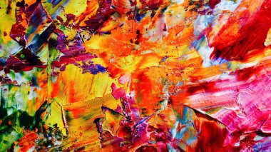 Renkli soyut arka plan duvar kağıdı. Modern motif görsel sanat. Yağlı boya karışımı. Moda el boyama bezi. Duvar dekorasyonu ve duvar resimleri fikri. 3 Boyutlu Doku