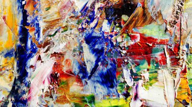 Renkli soyut arka plan duvar kağıdı. Modern motif görsel sanat. Yağlı boya karışımı. Moda el boyama bezi. Duvar dekorasyonu ve duvar resimleri fikri. 3 Boyutlu Doku