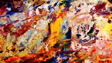 Renkli soyut arka plan duvar kağıdı. Modern motif görsel sanat. Yağlı boya karışımı. Moda el boyama bezi. Duvar dekorasyonu ve duvar resimleri fikri. 3 Boyutlu Doku.