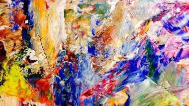 Renkli soyut arka plan duvar kağıdı. Modern motif görsel sanat. Yağlı boya karışımı. Moda el boyama bezi. Duvar dekorasyonu ve duvar resimleri fikri. 3 Boyutlu Doku.