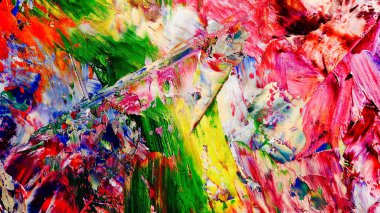 Renkli soyut arka plan duvar kağıdı. Modern motif görsel sanat. Yağlı boya karışımı. Moda el boyama bezi. Duvar dekorasyonu ve duvar resimleri fikri. 3 Boyutlu Doku.