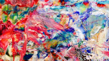 Renkli soyut arka plan duvar kağıdı. Modern motif görsel sanat. Yağlı boya karışımı. Moda el boyama bezi. Duvar dekorasyonu ve duvar resimleri fikri. 3 Boyutlu Doku.