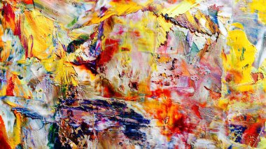 Renkli soyut arka plan duvar kağıdı. Modern motif görsel sanat. Yağlı boya karışımı. Moda el boyama bezi. Duvar dekorasyonu ve duvar resimleri fikri. 3 Boyutlu Doku.