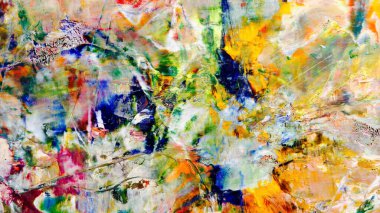 Renkli soyut arka plan duvar kağıdı. Modern motif görsel sanat. Yağlı boya karışımı. Moda el boyama bezi. Duvar dekorasyonu ve duvar resimleri fikri. 3 Boyutlu Doku.