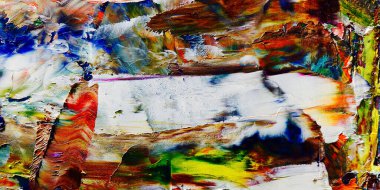 Renkli soyut arka plan duvar kağıdı. Modern motif görsel sanat. Yağlı boya karışımı. Moda el boyama bezi. Duvar dekorasyonu ve duvar resimleri fikri. 3 Boyutlu Doku