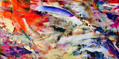 Renkli soyut arka plan duvar kağıdı. Modern motif görsel sanat. Yağlı boya karışımı. Moda el boyama bezi. Duvar dekorasyonu ve duvar resimleri fikri. 3 Boyutlu Doku