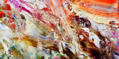 Renkli soyut arka plan duvar kağıdı. Modern motif görsel sanat. Yağlı boya karışımı. Moda el boyama bezi. Duvar dekorasyonu ve duvar resimleri fikri. 3 Boyutlu Doku