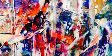 Renkli soyut arka plan duvar kağıdı. Modern motif görsel sanat. Yağlı boya karışımı. Moda el boyama bezi. Duvar dekorasyonu ve duvar resimleri fikri. 3 Boyutlu Doku