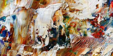 Renkli soyut arka plan duvar kağıdı. Modern motif görsel sanat. Yağlı boya karışımı. Moda el boyama bezi. Duvar dekorasyonu ve duvar resimleri fikri. 3 Boyutlu Doku