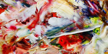 Renkli soyut arka plan duvar kağıdı. Modern motif görsel sanat. Yağlı boya karışımı. Moda el boyama bezi. Duvar dekorasyonu ve duvar resimleri fikri. 3 Boyutlu Doku.