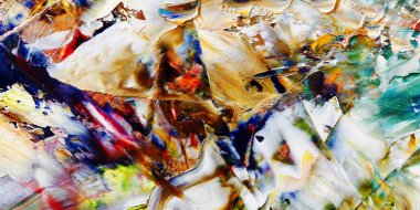 Renkli soyut arka plan duvar kağıdı. Modern motif görsel sanat. Yağlı boya karışımı. Moda el boyama bezi. Duvar dekorasyonu ve duvar resimleri fikri. 3 Boyutlu Doku.