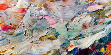 Renkli soyut arka plan duvar kağıdı. Modern motif görsel sanat. Yağlı boya karışımı. Moda el boyama bezi. Duvar dekorasyonu ve duvar resimleri fikri. 3 Boyutlu Doku.