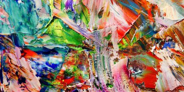 Renkli soyut arka plan duvar kağıdı. Modern motif görsel sanat. Yağlı boya karışımı. Moda el boyama bezi. Duvar dekorasyonu ve duvar resimleri fikri. 3 Boyutlu Doku.