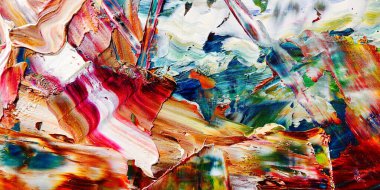 Renkli soyut arka plan duvar kağıdı. Modern motif görsel sanat. Yağlı boya karışımı. Moda el boyama bezi. Duvar dekorasyonu ve duvar resimleri fikri. 3 Boyutlu Doku