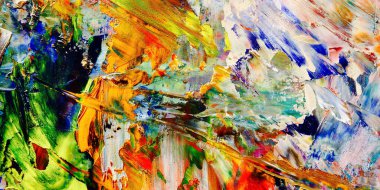 Renkli soyut arka plan duvar kağıdı. Modern motif görsel sanat. Yağlı boya karışımı. Moda el boyama bezi. Duvar dekorasyonu ve duvar resimleri fikri. 3 Boyutlu Doku