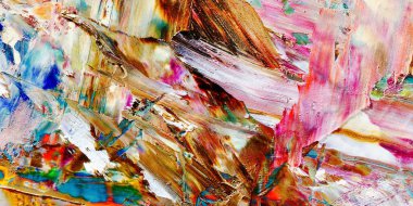 Renkli soyut arka plan duvar kağıdı. Modern motif görsel sanat. Yağlı boya karışımı. Moda el boyama bezi. Duvar dekorasyonu ve duvar resimleri fikri. 3 Boyutlu Doku
