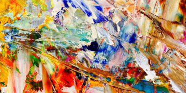 Renkli soyut arka plan duvar kağıdı. Modern motif görsel sanat. Yağlı boya karışımı. Moda el boyama bezi. Duvar dekorasyonu ve duvar resimleri fikri. 3 Boyutlu Doku