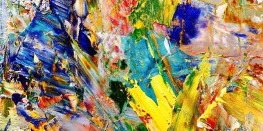 Renkli soyut arka plan duvar kağıdı. Modern motif görsel sanat. Yağlı boya karışımı. Moda el boyama bezi. Duvar dekorasyonu ve duvar resimleri fikri. 3 Boyutlu Doku