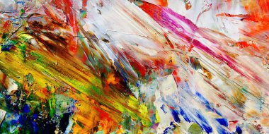 Renkli soyut arka plan duvar kağıdı. Modern motif görsel sanat. Yağlı boya karışımı. Moda el boyama bezi. Duvar dekorasyonu ve duvar resimleri fikri. 3 Boyutlu Doku