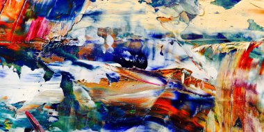 Renkli soyut arka plan duvar kağıdı. Modern motif görsel sanat. Yağlı boya karışımı. Moda el boyama bezi. Duvar dekorasyonu ve duvar resimleri fikri. 3 Boyutlu Doku