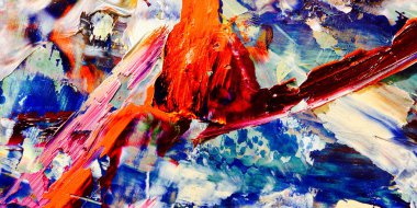 Renkli soyut arka plan duvar kağıdı. Modern motif görsel sanat. Yağlı boya karışımı. Moda el boyama bezi. Duvar dekorasyonu ve duvar resimleri fikri. 3 Boyutlu Doku