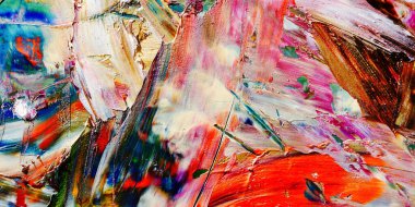 Renkli soyut arka plan duvar kağıdı. Modern motif görsel sanat. Yağlı boya karışımı. Moda el boyama bezi. Duvar dekorasyonu ve duvar resimleri fikri. 3 Boyutlu Doku