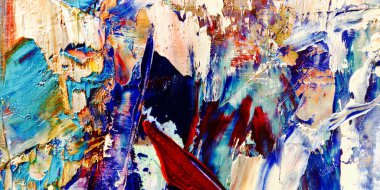 Renkli soyut arka plan duvar kağıdı. Modern motif görsel sanat. Yağlı boya karışımı. Moda el boyama bezi. Duvar dekorasyonu ve duvar resimleri fikri. 3 Boyutlu Doku