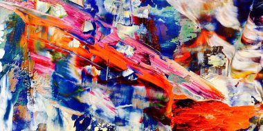 Renkli soyut arka plan duvar kağıdı. Modern motif görsel sanat. Yağlı boya karışımı. Moda el boyama bezi. Duvar dekorasyonu ve duvar resimleri fikri. 3 Boyutlu Doku