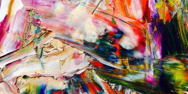 Renkli soyut arka plan duvar kağıdı. Modern motif görsel sanat. Yağlı boya karışımı. Moda el boyama bezi. Duvar dekorasyonu ve duvar resimleri fikri. 3 Boyutlu Doku