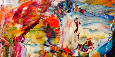 Renkli soyut arka plan duvar kağıdı. Modern motif görsel sanat. Yağlı boya karışımı. Moda el boyama bezi. Duvar dekorasyonu ve duvar resimleri fikri. 3 Boyutlu Doku