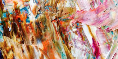 Renkli soyut arka plan duvar kağıdı. Modern motif görsel sanat. Yağlı boya karışımı. Moda el boyama bezi. Duvar dekorasyonu ve duvar resimleri fikri. 3 Boyutlu Doku