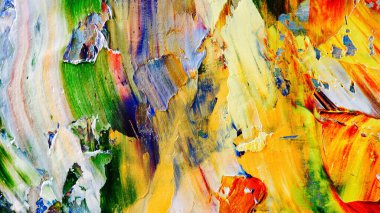 Renkli soyut arka plan duvar kağıdı. Modern motif görsel sanat. Yağlı boya karışımı. Moda el boyama bezi. Duvar dekorasyonu ve duvar resimleri fikri. 3 Boyutlu Doku.