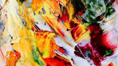 Renkli soyut arka plan duvar kağıdı. Modern motif görsel sanat. Yağlı boya karışımı. Moda el boyama bezi. Duvar dekorasyonu ve duvar resimleri fikri. 3 Boyutlu Doku.