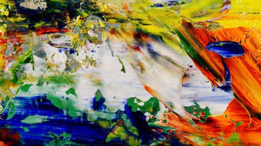 Renkli soyut arka plan duvar kağıdı. Modern motif görsel sanat. Yağlı boya karışımı. Moda el boyama bezi. Duvar dekorasyonu ve duvar resimleri fikri. 3 Boyutlu Doku.