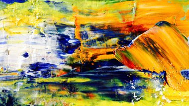 Renkli soyut arka plan duvar kağıdı. Modern motif görsel sanat. Yağlı boya karışımı. Moda el boyama bezi. Duvar dekorasyonu ve duvar resimleri fikri. 3 Boyutlu Doku.