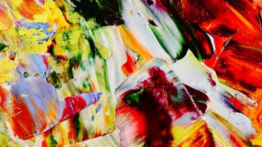 Renkli soyut arka plan duvar kağıdı. Modern motif görsel sanat. Yağlı boya karışımı. Moda el boyama bezi. Duvar dekorasyonu ve duvar resimleri fikri. 3 Boyutlu Doku.