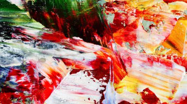 Renkli soyut arka plan duvar kağıdı. Modern motif görsel sanat. Yağlı boya karışımı. Moda el boyama bezi. Duvar dekorasyonu ve duvar resimleri fikri. 3 Boyutlu Doku.