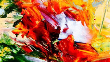 Renkli soyut arka plan duvar kağıdı. Modern motif görsel sanat. Yağlı boya karışımı. Moda el boyama bezi. Duvar dekorasyonu ve duvar resimleri fikri. 3 Boyutlu Doku.