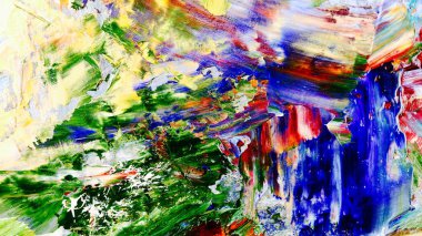 Renkli soyut arka plan duvar kağıdı. Modern motif görsel sanat. Yağlı boya karışımı. Moda el boyama bezi. Duvar dekorasyonu ve duvar resimleri fikri. 3 Boyutlu Doku.