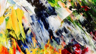 Renkli soyut arka plan duvar kağıdı. Modern motif görsel sanat. Yağlı boya karışımı. Moda el boyama bezi. Duvar dekorasyonu ve duvar resimleri fikri. 3 Boyutlu Doku.