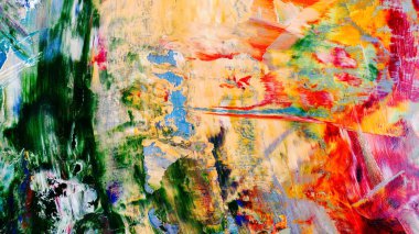 Renkli soyut arka plan duvar kağıdı. Modern motif görsel sanat. Yağlı boya karışımı. Moda el boyama bezi. Duvar dekorasyonu ve duvar resimleri fikri. 3 Boyutlu Doku.