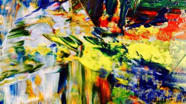 Renkli soyut arka plan duvar kağıdı. Modern motif görsel sanat. Yağlı boya karışımı. Moda el boyama bezi. Duvar dekorasyonu ve duvar resimleri fikri. 3 Boyutlu Doku.