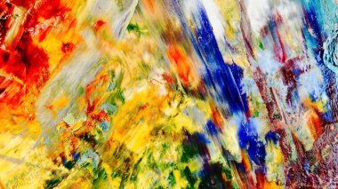 Renkli soyut arka plan duvar kağıdı. Modern motif görsel sanat. Yağlı boya karışımı. Moda el boyama bezi. Duvar dekorasyonu ve duvar resimleri fikri. 3 Boyutlu Doku.
