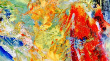 Renkli soyut arka plan duvar kağıdı. Modern motif görsel sanat. Yağlı boya karışımı. Moda el boyama bezi. Duvar dekorasyonu ve duvar resimleri fikri. 3 Boyutlu Doku.