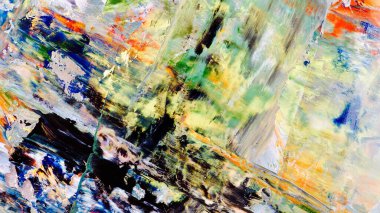 Renkli soyut arka plan duvar kağıdı. Modern motif görsel sanat. Yağlı boya karışımı. Moda el boyama bezi. Duvar dekorasyonu ve duvar resimleri fikri. 3 Boyutlu Doku.